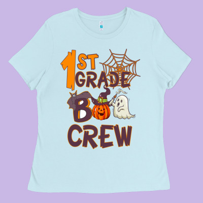 1 St Grade Boo Crew Ladies Tee Designed By Bettercallsaul
