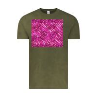 Vintage Olive pink glitter with leopard pattern Vintage Tee - TumblerDesignByShophia