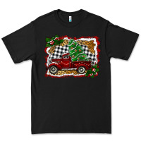 Black Christmas Truck With Christmas Tree Premium Tee - RanaPortraitStore