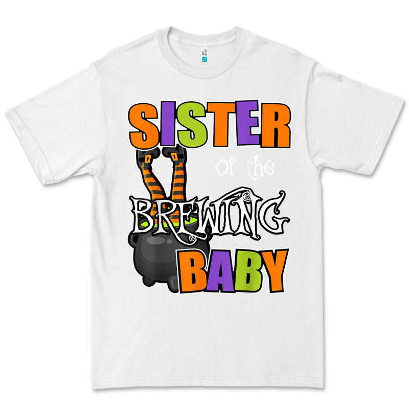 Sister Of Brewing Baby Halloween Theme Baby Shower Spooky T Shirt Premium Tee by minhPixels | Teevron