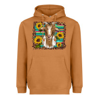 Meerkat goat daisy sunflowers leopard serape glitter Heavyweight Hoodie - Artiststas