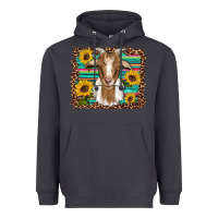 Smoke goat daisy sunflowers leopard serape glitter Heavyweight Hoodie - Artiststas