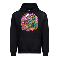 Black pink coffee gifts christmas skeleton coffee Urban Hoodie - AdoDesignShop