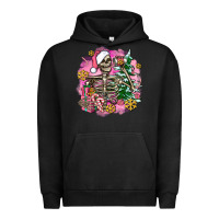Pigment Black pink coffee gifts christmas skeleton coffee Urban Hoodie - AdoDesignShop