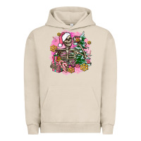 Pigment French Oak pink coffee gifts christmas skeleton coffee Urban Hoodie - AdoDesignShop