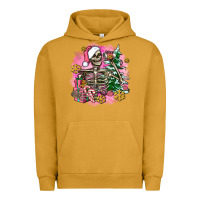 Pigment Peanut Butter pink coffee gifts christmas skeleton coffee Urban Hoodie - AdoDesignShop