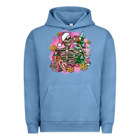 Pigment Pebble Blue pink coffee gifts christmas skeleton coffee Urban Hoodie - AdoDesignShop