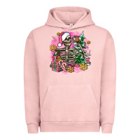 Pigment Salmon pink coffee gifts christmas skeleton coffee Urban Hoodie - AdoDesignShop