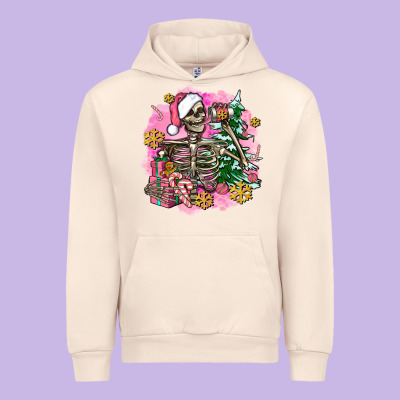 Pink Coffee Gifts Christmas Skeleton Coffee Urban Hoodie Designed By Adodesignshop