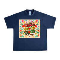 Navy cinco cinco cinco de mayo Urban Heavy Tee - CowGirlArtShop