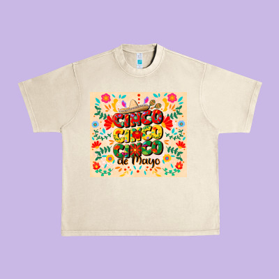 Cinco Cinco Cinco De Mayo Urban Heavy Tee Designed By Cowgirlartshop