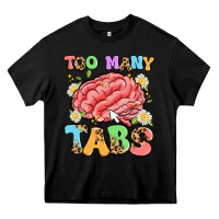 Black too many tabs Heavy Core Tee - Artiststas