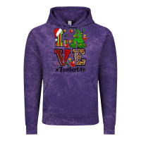 Cloud Purple love teacher life christmas Vintage Hoodie - CowGirlArtShop