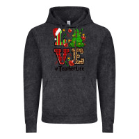 Vintage Black love teacher life christmas Vintage Hoodie - CowGirlArtShop