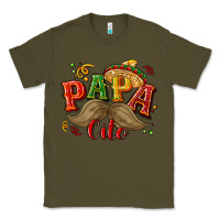 Army Green Papa cito Classic Tee - NancyCooperArtShop