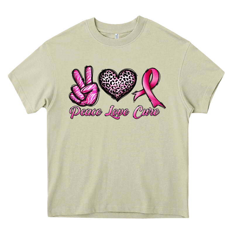 Peace Love Cure Heavy Core Tee by JahusDesignShop | Teevron