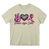 Mossy peace love cure Heavy Core Tee - JahusDesignShop