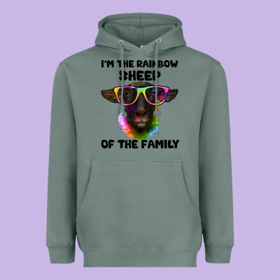 I'm The Rainbow Sheep Of The Family Suffolk Sheep Heavyweight Hoodie Designed By Artiststas