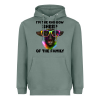 Sage i'm the rainbow sheep of the family suffolk sheep Heavyweight Hoodie - Artiststas