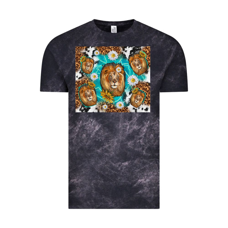 Lion With Leopard And Cowhide Pattern Vintage Tee by TumblerDesignByShophia | Teevron