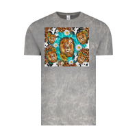 Cloud Rock lion with leopard and cowhide pattern Vintage Tee - TumblerDesignByShophia