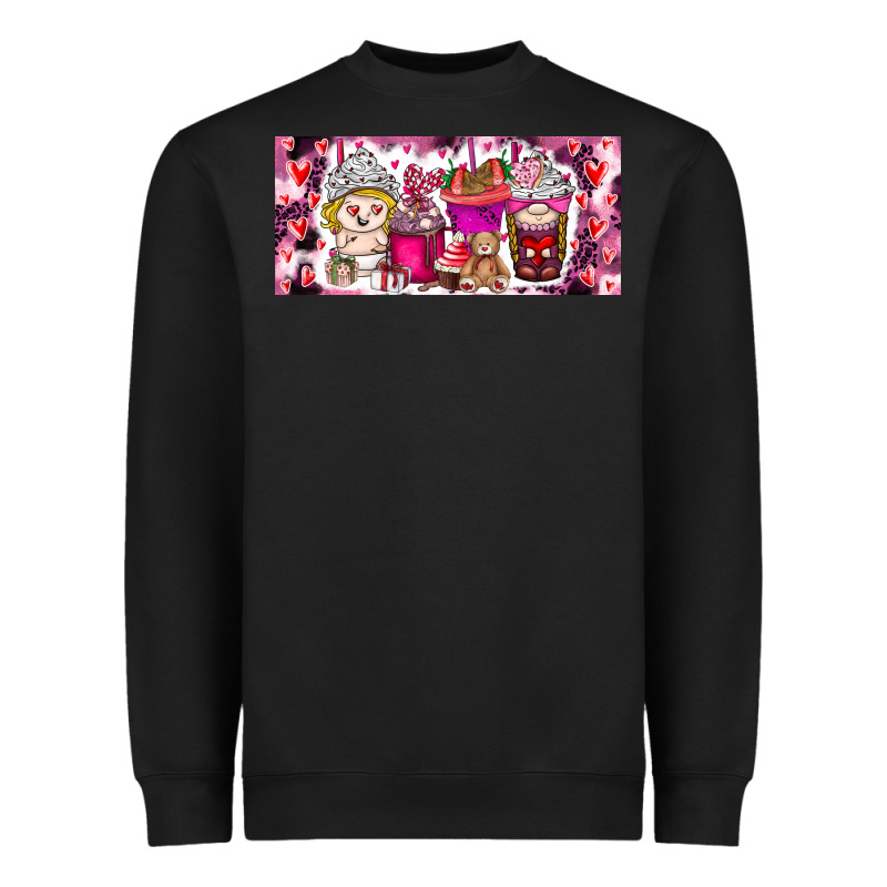 Valentine Coffee Heavyweight Sweatshirt by CowhideDigitalArt | Teevron