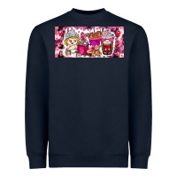Navy Valentine Coffee Heavyweight Sweatshirt - CowhideDigitalArt