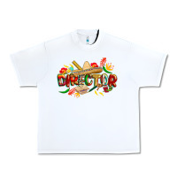 White cinco de mayo director Urban Heavy Tee - CowGirlArtShop