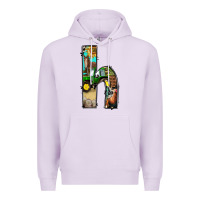 Lilac farm life alphabet lowercase letters h Premium Hoodie - BundleAndBundleShop