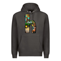 Smoke farm life alphabet lowercase letters h Premium Hoodie - BundleAndBundleShop