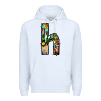 White farm life alphabet lowercase letters h Premium Hoodie - BundleAndBundleShop