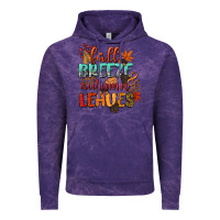 Cloud Purple fall breeze and autumn leaves Vintage Hoodie - CowGirlArtShop