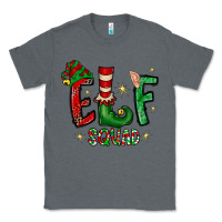 Charcoal Heather Elf Squad Classic Tee - CowhideDigitalArt
