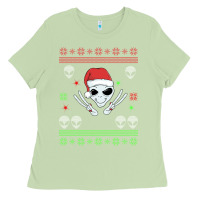 Matcha alien ugly christmas Ladies Tee - Bettercallsaul