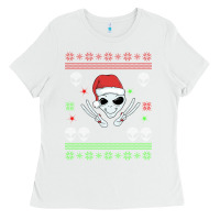 White alien ugly christmas Ladies Tee - Bettercallsaul