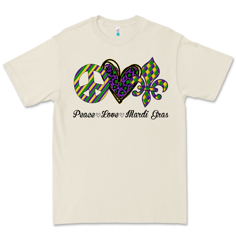 Mardi Gras Love Peace Premium Tee by Bettercallsaul | Teevron