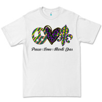White mardi gras love peace Premium Tee - Bettercallsaul