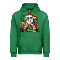 Emerald ho ho heifer little cute christmas cow Urban Hoodie - AdoDesignShop