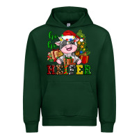 Forest Green ho ho heifer little cute christmas cow Urban Hoodie - AdoDesignShop
