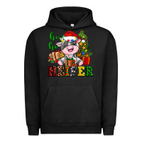 Ho Ho Heifer Little Cute Christmas Cow Urban Hoodie | Teevron