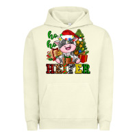Pigment Pistachio ho ho heifer little cute christmas cow Urban Hoodie - AdoDesignShop