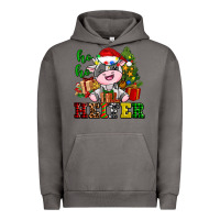 Pigment Tornado ho ho heifer little cute christmas cow Urban Hoodie - AdoDesignShop