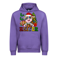 Tulip ho ho heifer little cute christmas cow Urban Hoodie - AdoDesignShop