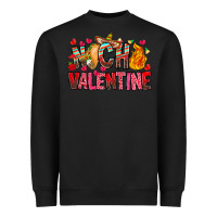 Black Nacho Valentine Heavyweight Sweatshirt - CowhideDigitalArt