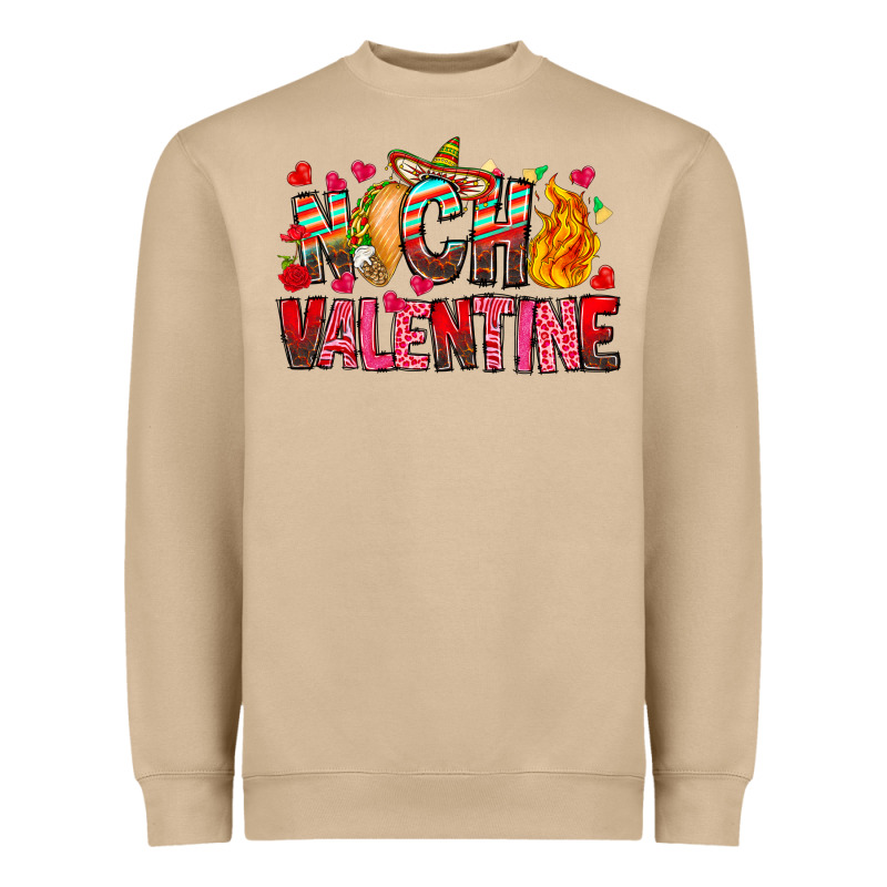Nacho Valentine Heavyweight Sweatshirt by CowhideDigitalArt | Teevron