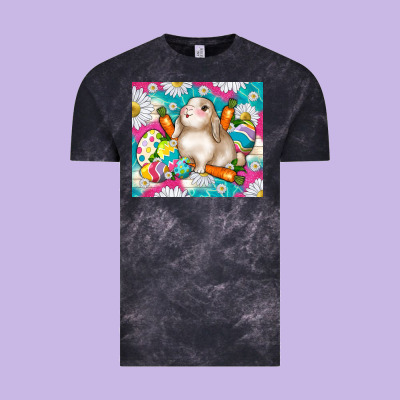 Easter Day Rabbit Vintage Tee Designed By Tumblerdesignbyshophia