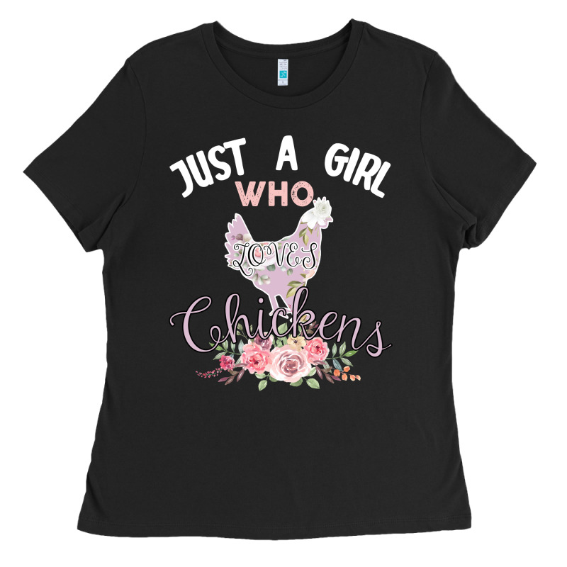 Just A Girl Who Loves Chickens Ladies Tee by Bettercallsaul | Teevron
