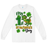 White My first St. Patrick's Day Long Sleeve Tee - CowGirlArtShop