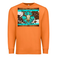 Carrot bull skull and turquoise cowhide tumbler Premium Sweatshirt - Artiststas