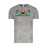 Cloud Rock western pug dogs Vintage Tee - Jasminsmagicworld